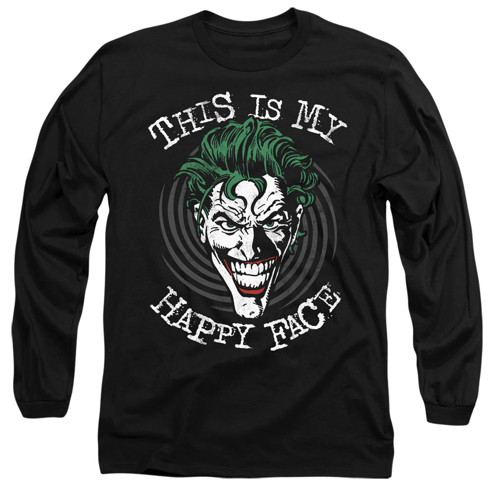 BATMAN/MANIACAL SPIRAL - L/S ADULT 18/1 - BLACK