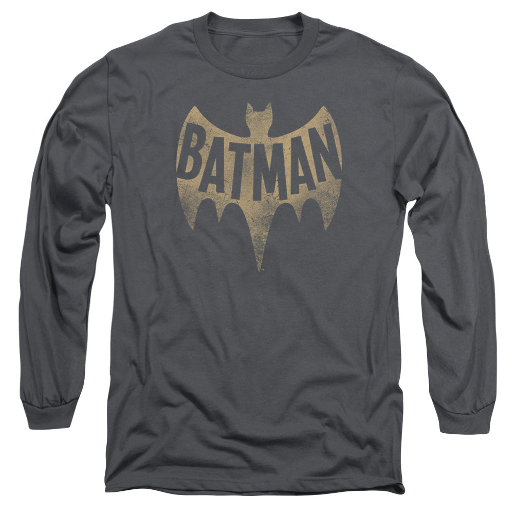 BATMAN CLASSIC TV/VINTAGE LOGO -  L/S ADULT 18/1  - CHARCOAL