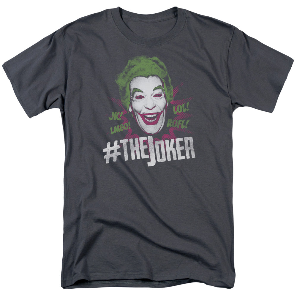 BATMAN CLASSIC TV/#JOKER - S/S ADULT 18/1  -  CHARCOAL