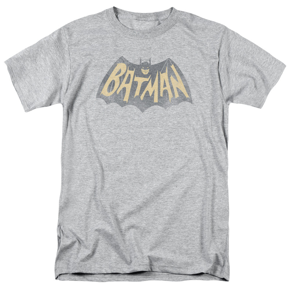 BATMAN CLASSIC TV/SHOW LOGO - S/S ADULT 18/1  -  ATHLETIC HEATHER