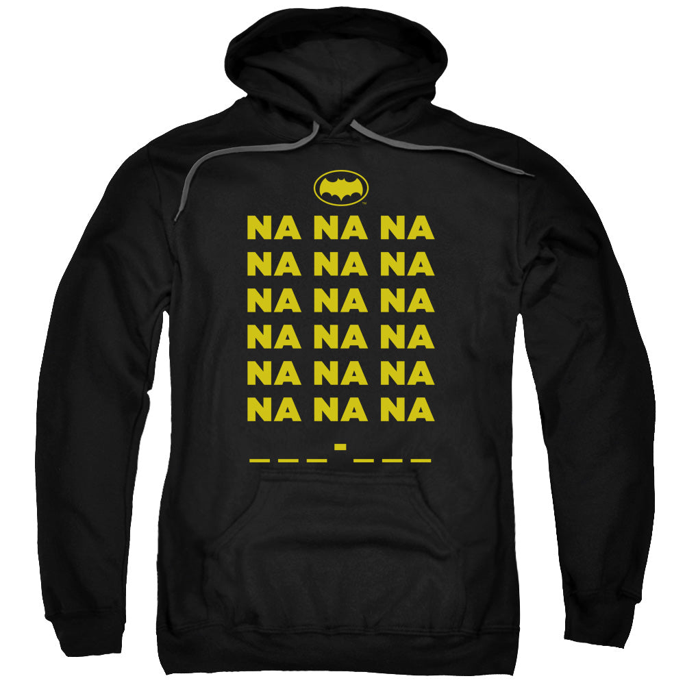 BATMAN CLASSIC TV/NA NA NA - ADULT PULLOVER HOODIE - BLACK