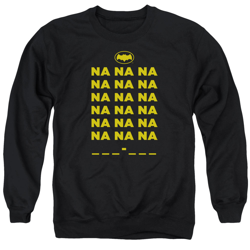 BATMAN CLASSIC TV/NA NA NA - ADULT CREWNECK SWEATSHIRT - BLACK