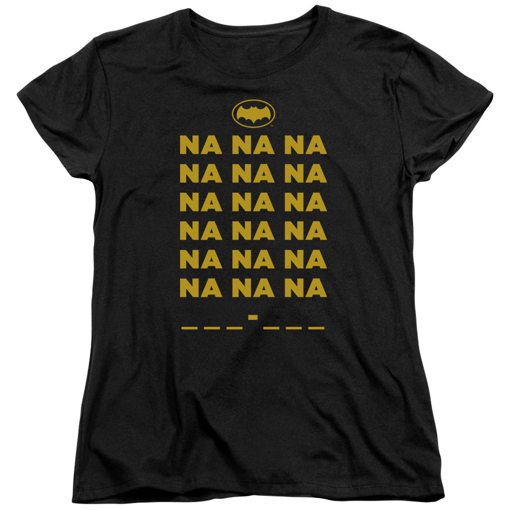 BATMAN CLASSIC TV/NA NA NA - S/S WOMENS TEE - BLACK