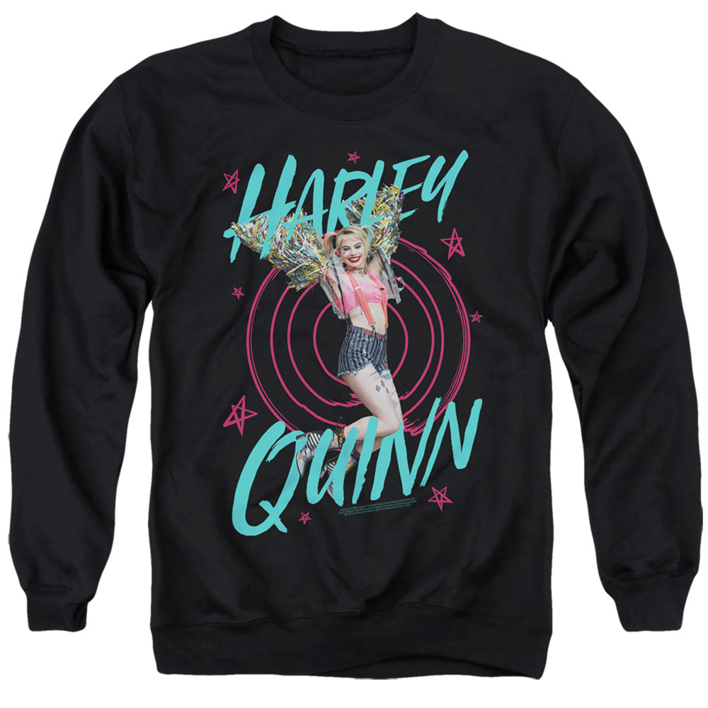 BIRDS OF PREY/ON TARGET - ADULT CREWNECK SWEATSHIRT - BLACK