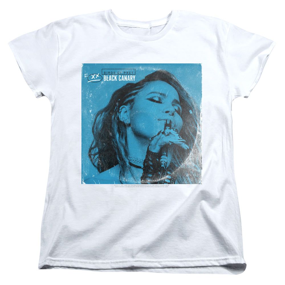 BIRDS OF PREY/BLUE CANARY - S/S WOMENS TEE - WHITE