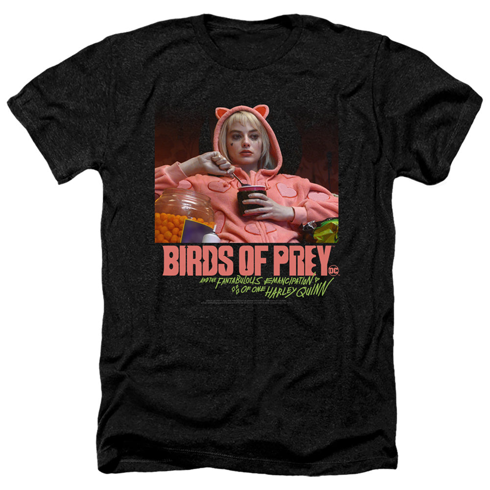 BIRDS OF PREY/LOVE STINKS - ADULT HEATHER - BLACK