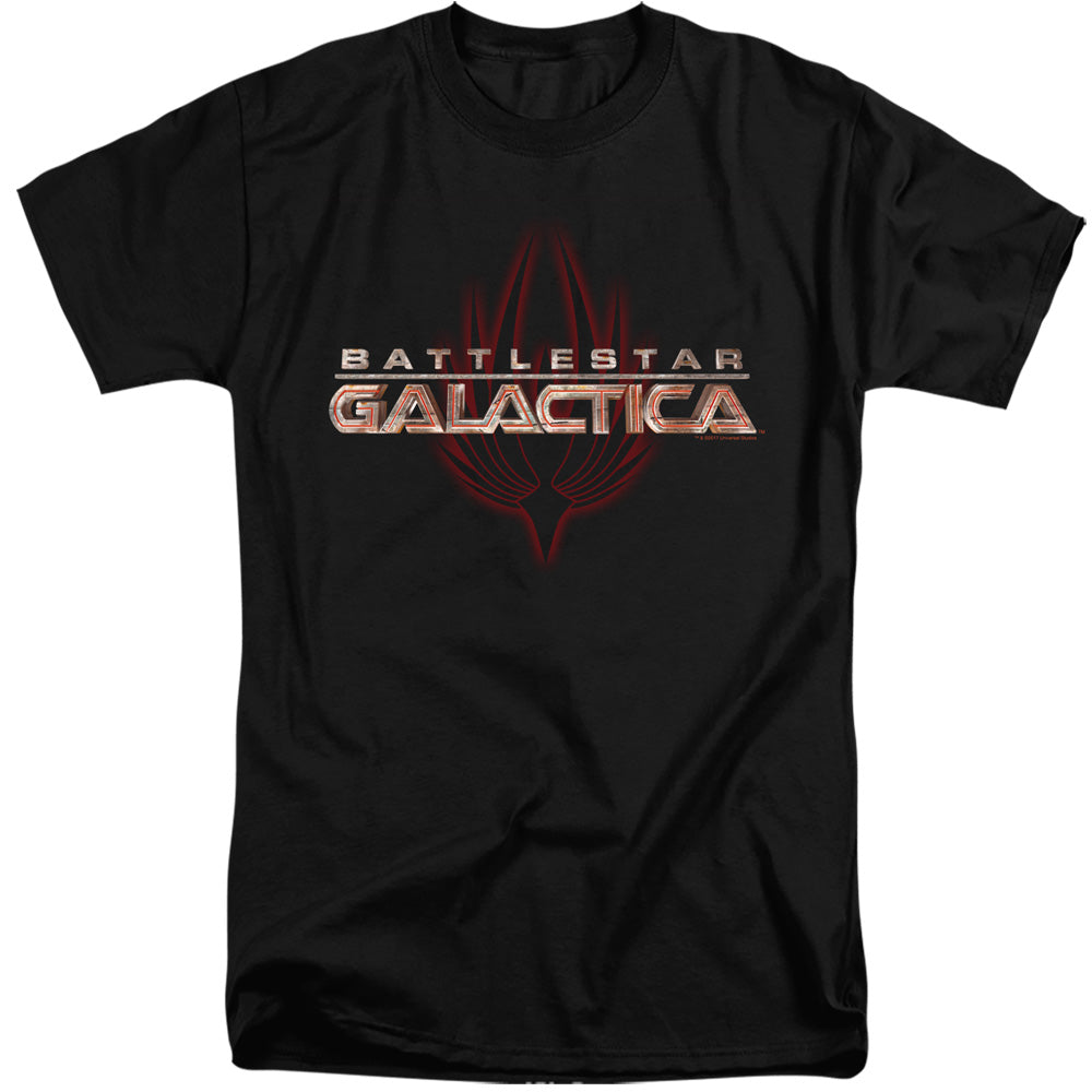 BSG/LOGO WITH PHOENIX - S/S ADULT TALL 18/1 - BLACK