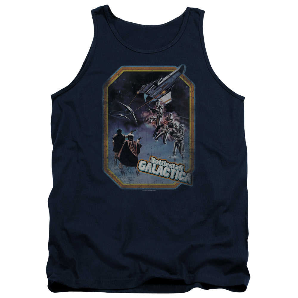 BSG/POSTER IRON ON - ADULT TANK - NAVY