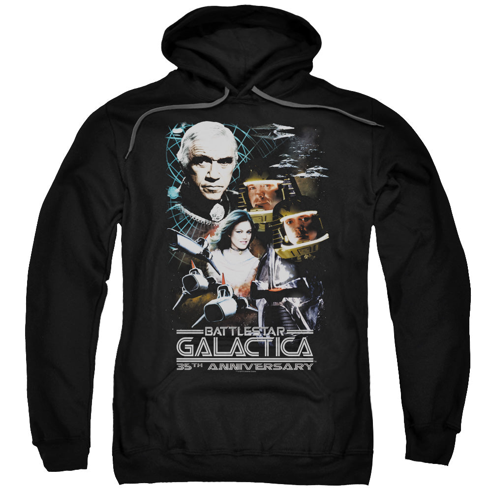 BSG/35TH ANNIVERSARY COLLAGE - ADULT PULLOVER HOODIE - BLACK
