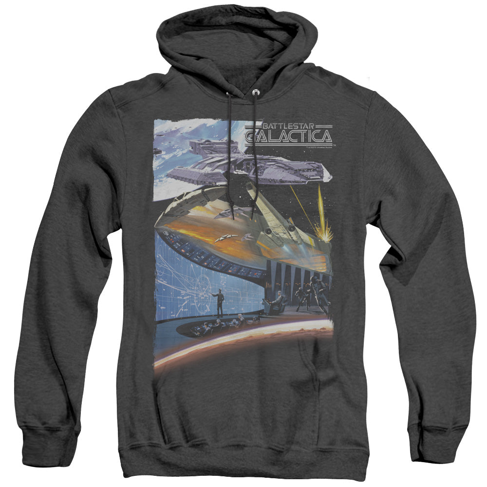 BSG/CONCEPT ART - ADULT HEATHER HOODIE - BLACK