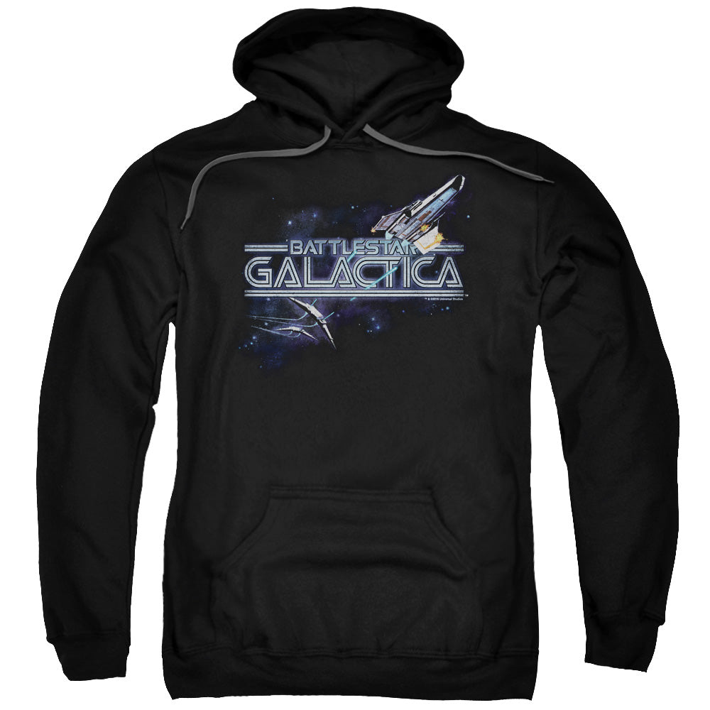 BSG/CYLON PERSUIT - ADULT PULLOVER HOODIE - BLACK