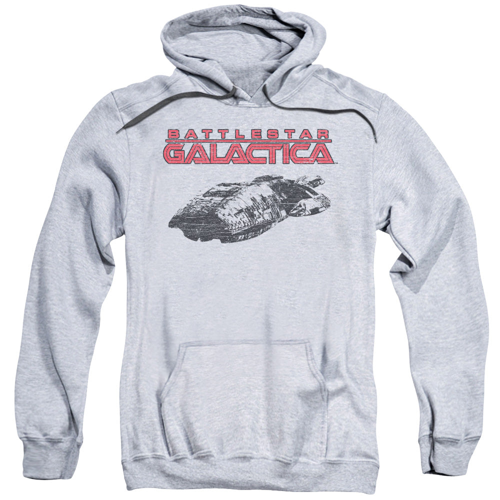 BSG/SHIP LOGO - ADULT PULLOVER HOODIE - ATHLETIC HEATHER