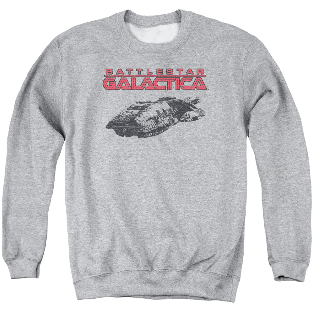 BSG/SHIP LOGO - ADULT CREWNECK SWEATSHIRT - ATHLETIC HEATHER