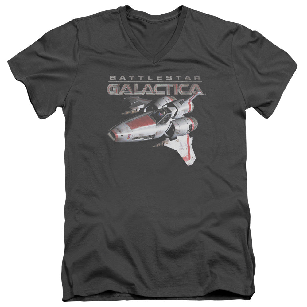 BSG/MARK II VIPER - S/S ADULT V-NECK 30/1 - CHARCOAL