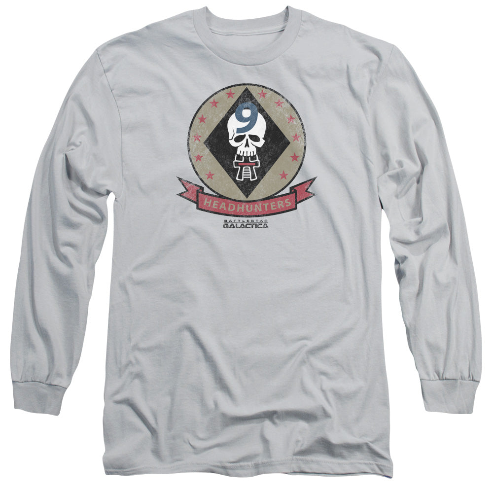 BSG/HEADHUNTERS BADGE -  L/S ADULT 18/1  - SILVER
