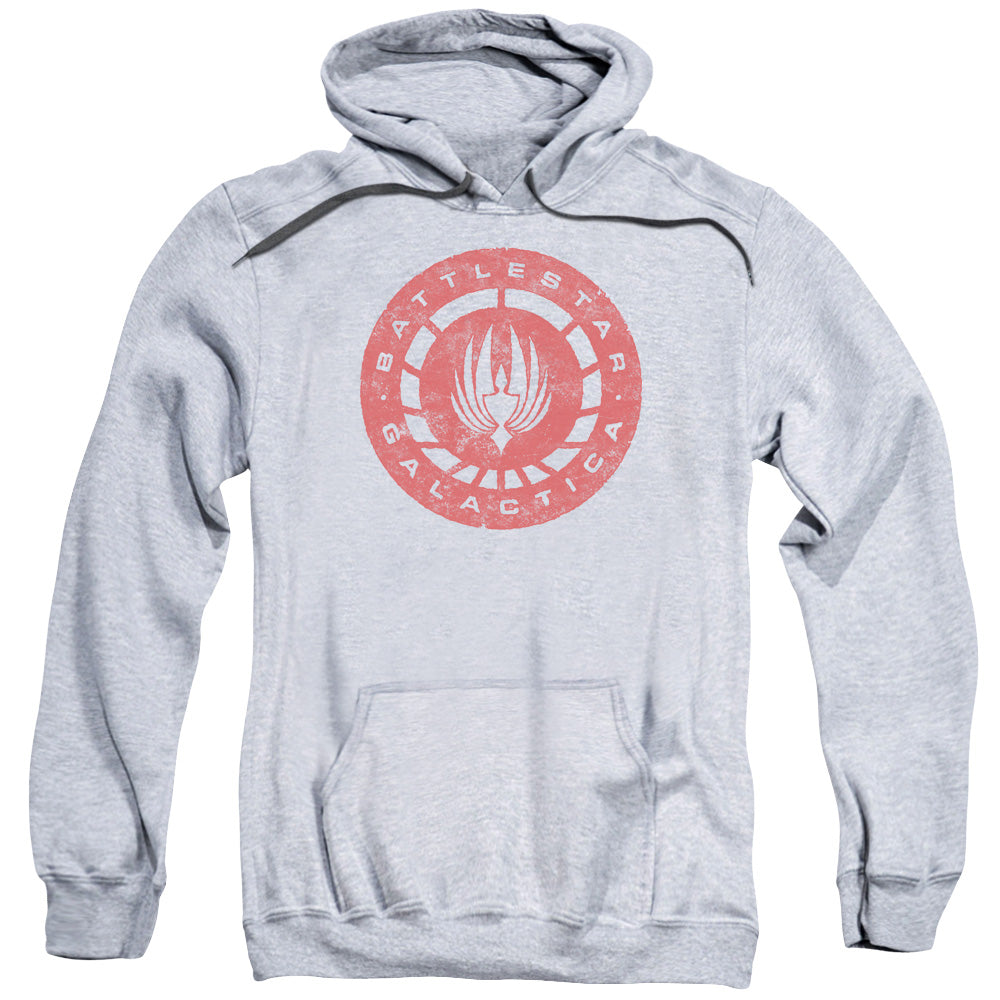 BSG/ERODED LOGO - ADULT PULLOVER HOODIE - ATHLETIC HEATHER