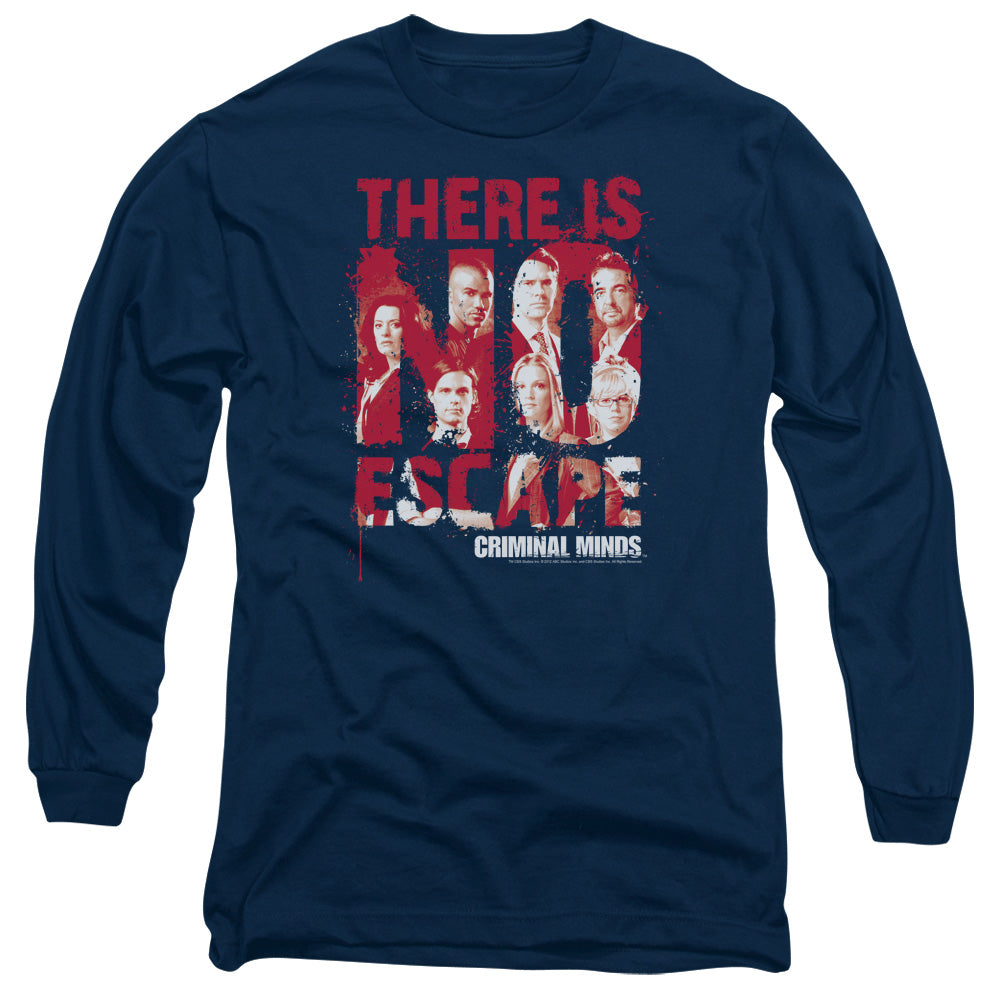 CRIMINAL MINDS/NO ESCAPE - L/S ADULT 18/1 - NAVY