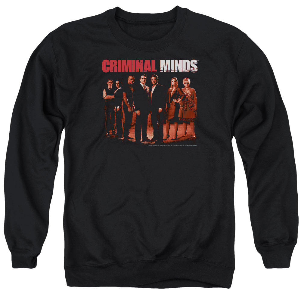 CRIMINAL MINDS/THE CREW - ADULT CREWNECK SWEATSHIRT - BLACK