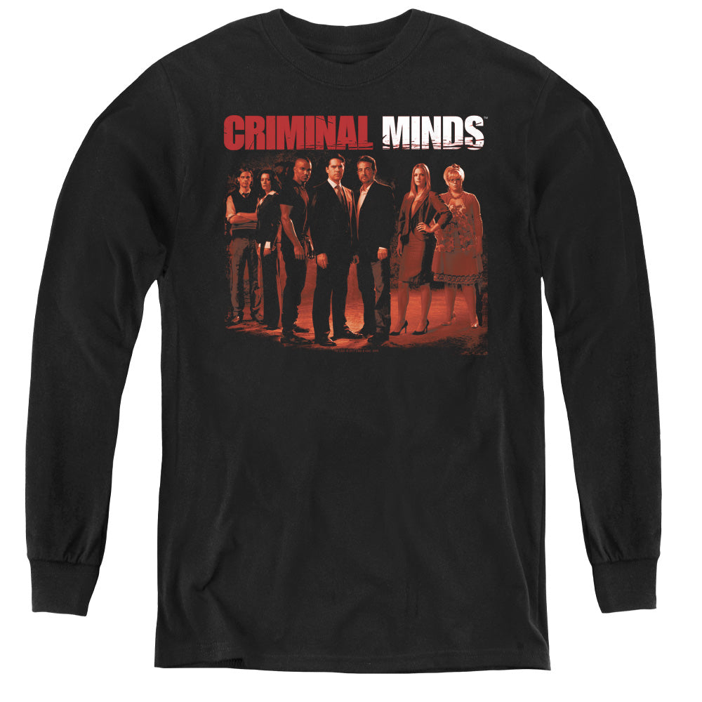 CRIMINAL MINDS/THE CREW - YOUTH LONG SLEEVE TEE - BLACK