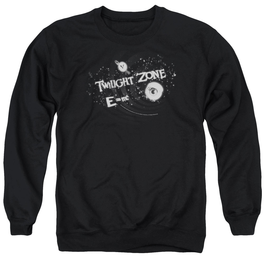 TWILIGHT ZONE/ANOTHER DIMENSION - ADULT CREWNECK SWEATSHIRT - BLACK