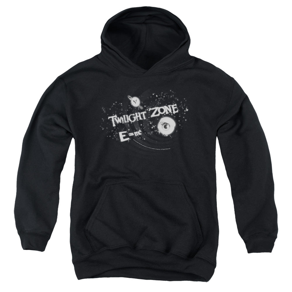 TWILIGHT ZONE/ANOTHER DIMENSION - YOUTH PULLOVER HOODIE - BLACK