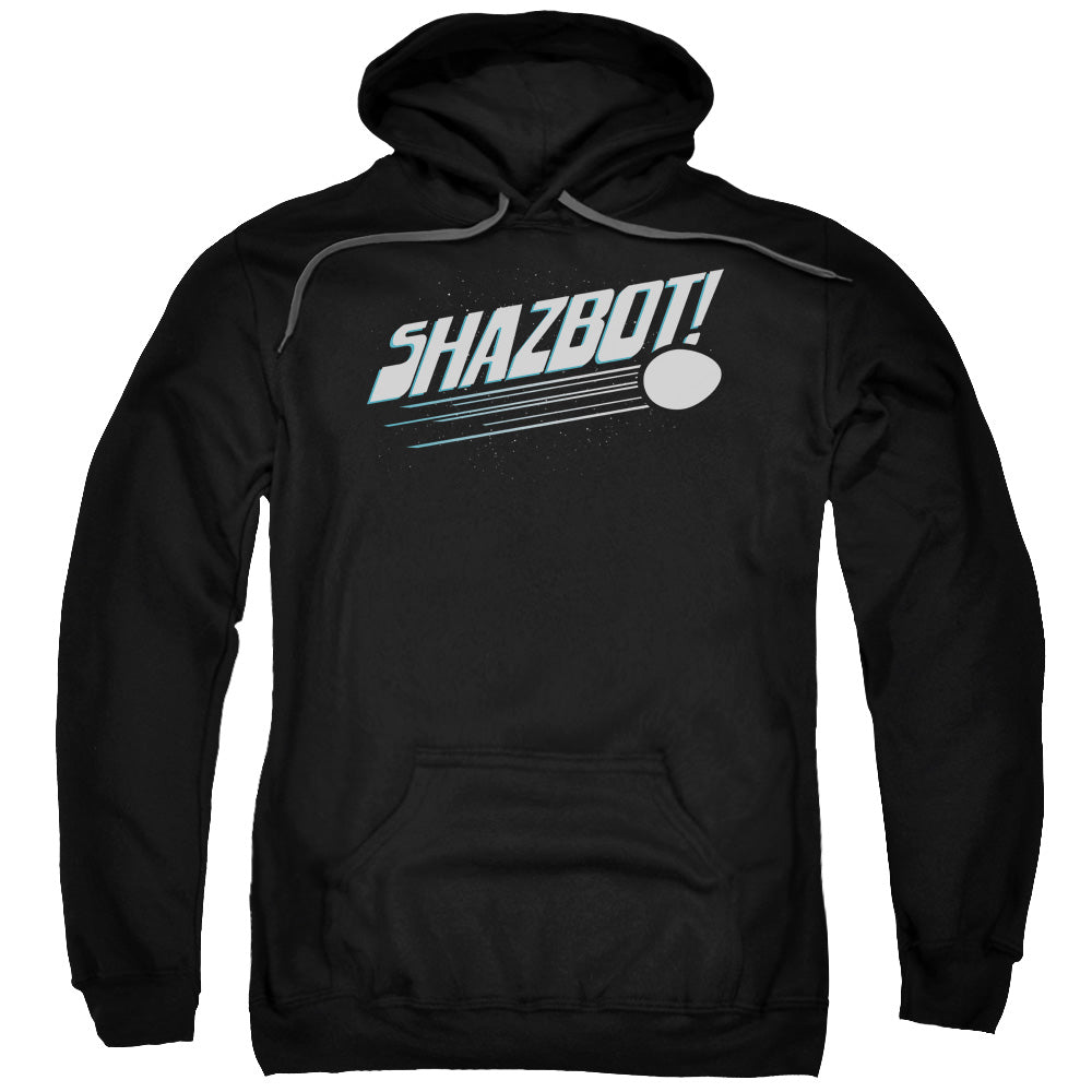 MORK & MINDY/SHAZBOT EGG - ADULT PULLOVER HOODIE - BLACK
