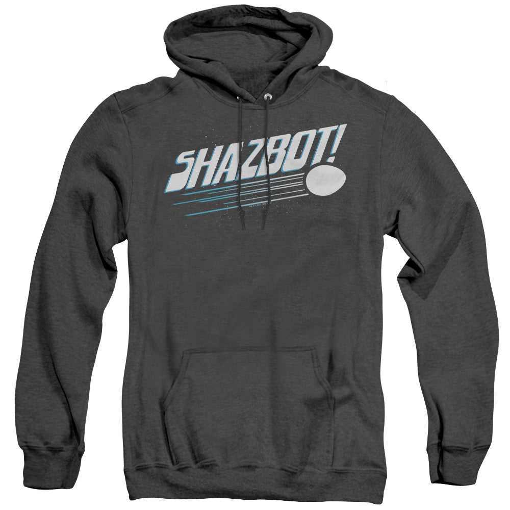 MORK & MINDY/SHAZBOT EGG - ADULT HEATHER HOODIE - BLACK