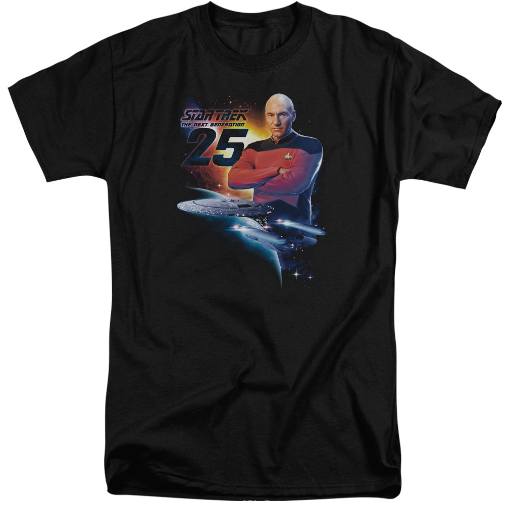 STAR TREK/TNG 25 - S/S ADULT TALL 18/1 - BLACK