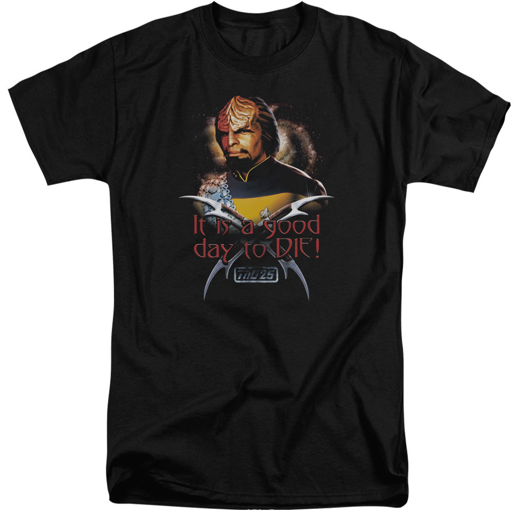 STAR TREK/GOOD DAY TO DIE - S/S ADULT TALL 18/1 - BLACK