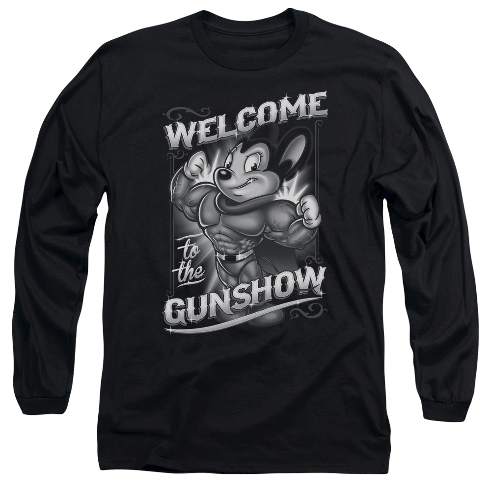 MIGHTY MOUSE/MIGHTY GUNSHOW - L/S ADULT 18/1 - BLACK