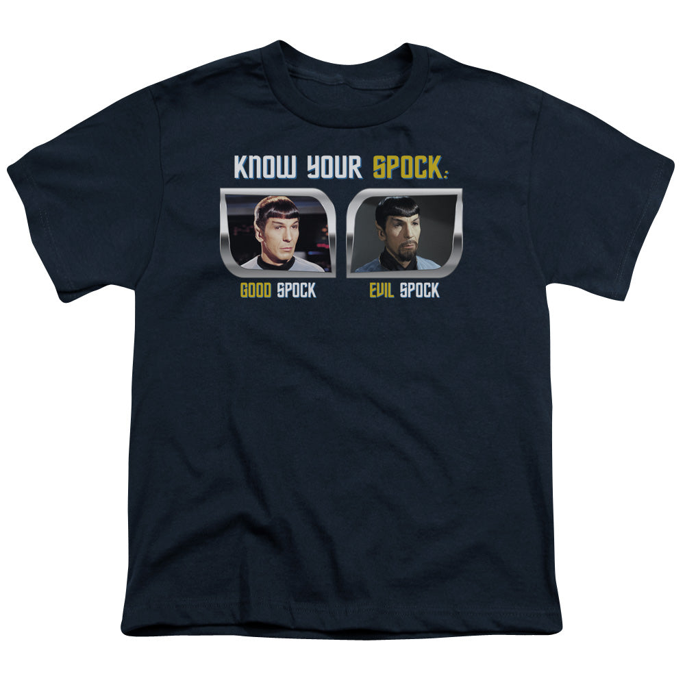 ST ORIGINAL/KNOW YOUR SPOCK - S/S YOUTH 18/1 - NAVY