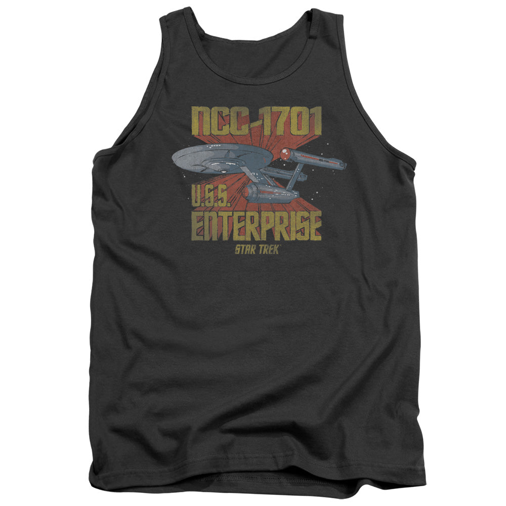 STAR TREK/NCC1701 - ADULT TANK - CHARCOAL