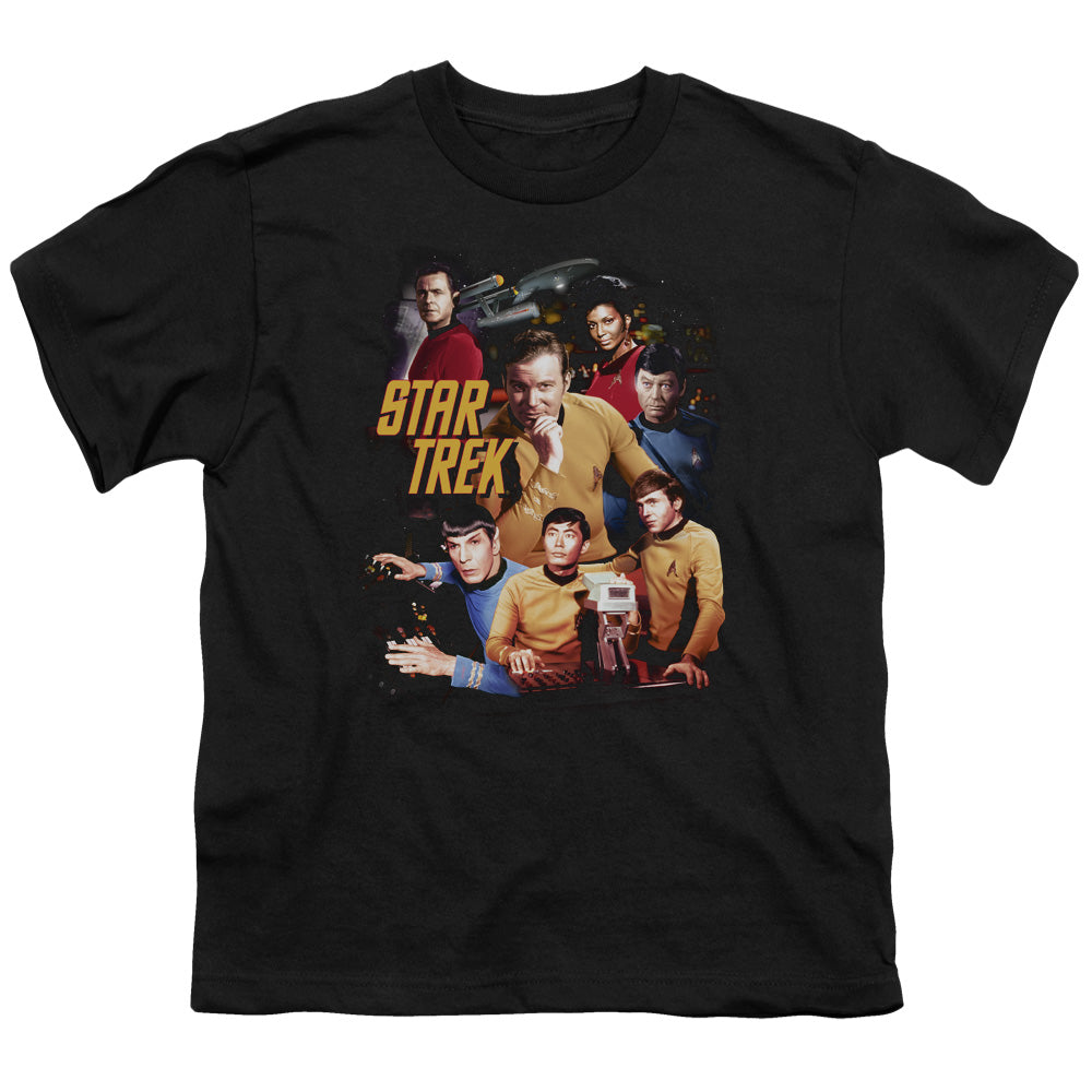 STAR TREK/AT THE CONTROLS - S/S YOUTH 18/1 - BLACK