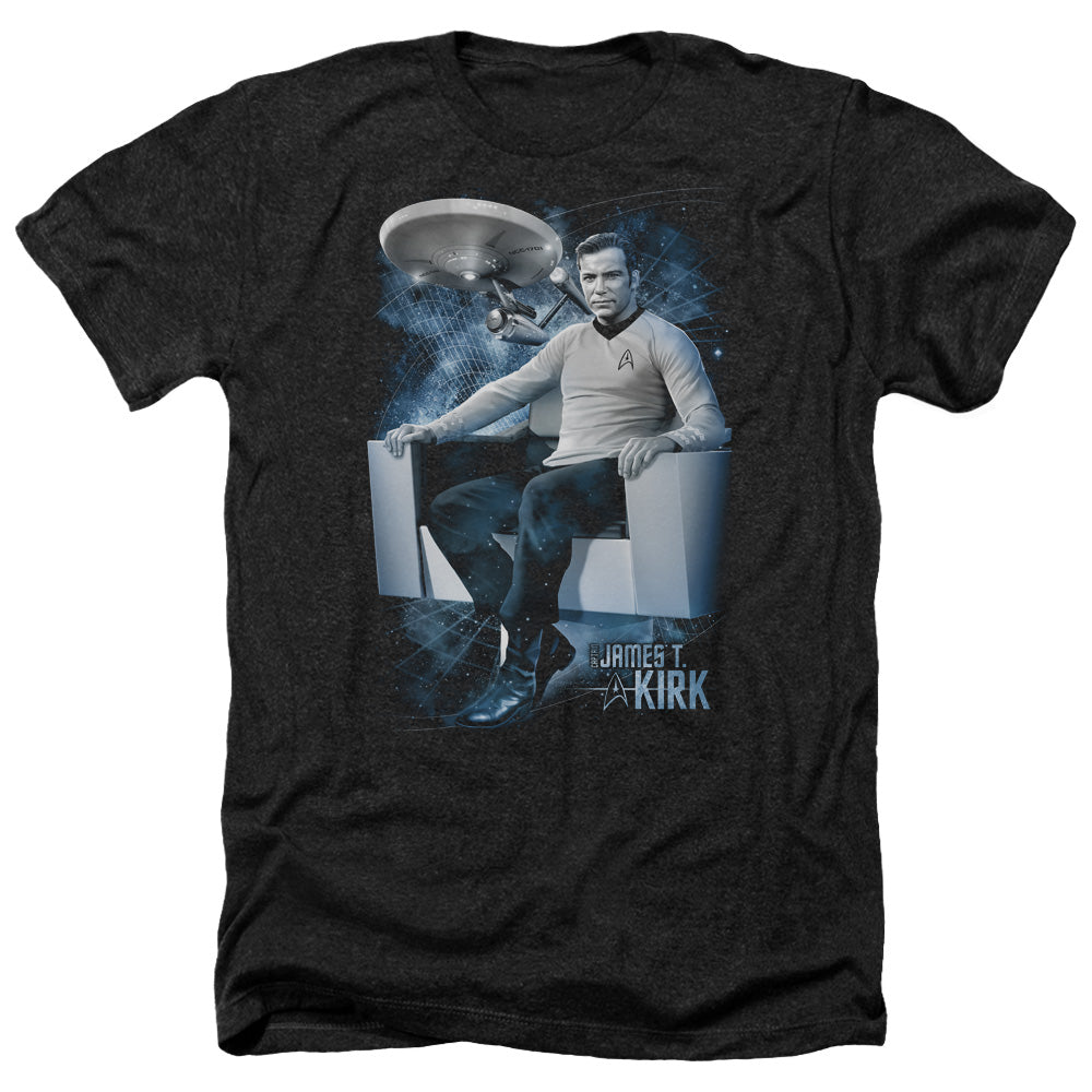 STAR TREK/CAPTAINS CHAIR - ADULT HEATHER - BLACK