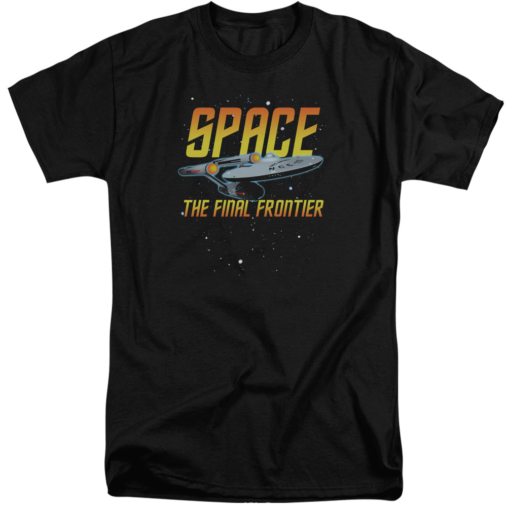 STAR TREK/SPACE - S/S ADULT TALL 18/1 - BLACK