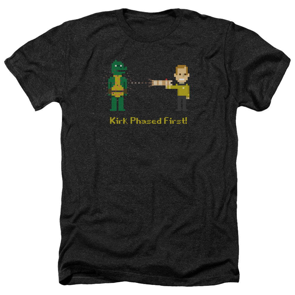STAR TREK/KIRK PHASED FIRST - ADULT HEATHER - BLACK