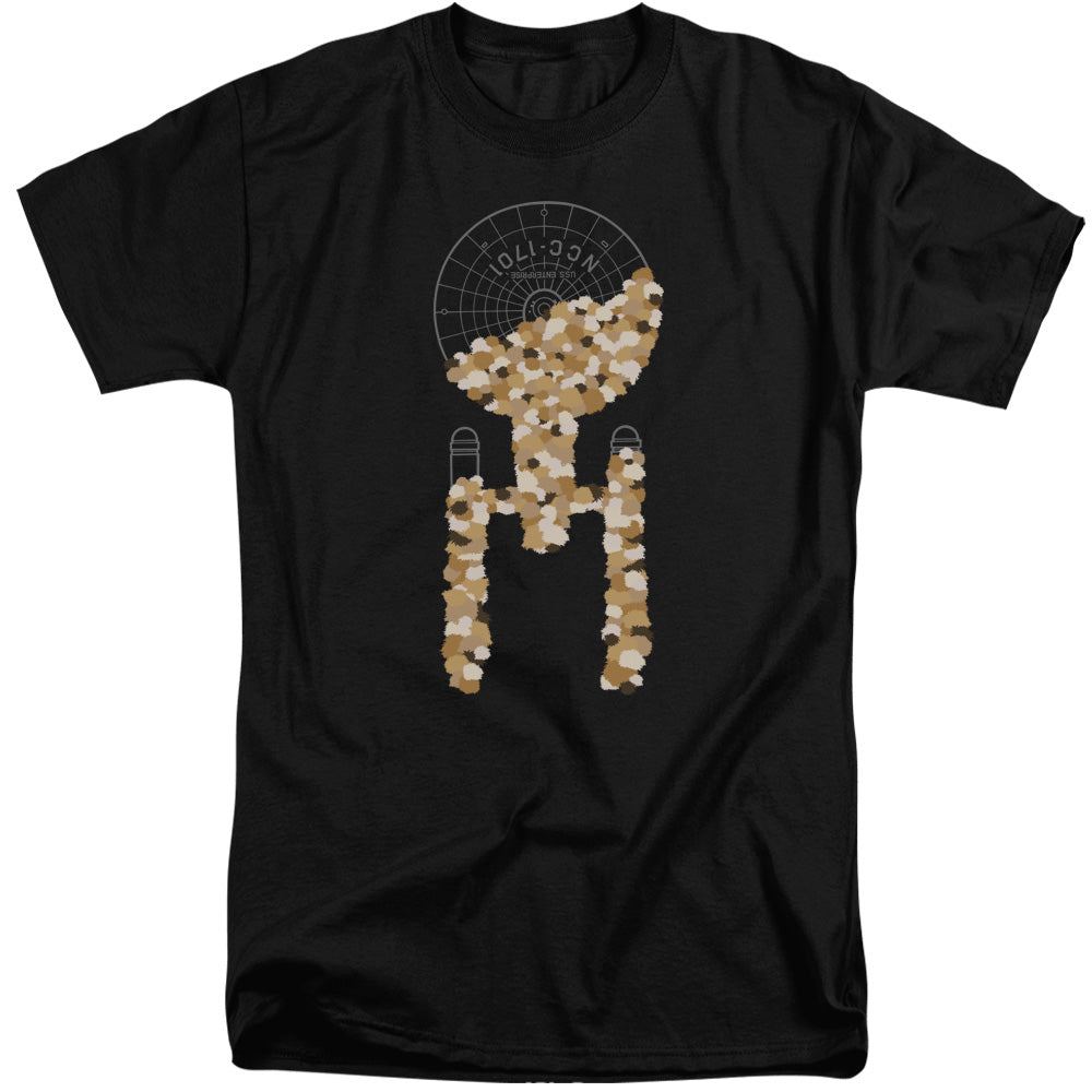 STAR TREK/TRIBBLE TAKEOVER - S/S ADULT TALL 18/1 - BLACK