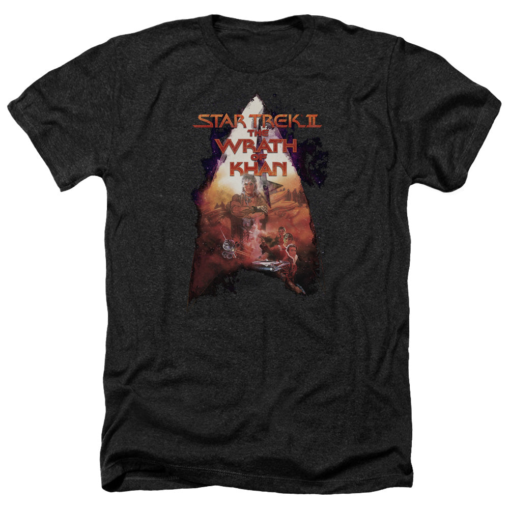 STAR TREK/TWOK POSTER - ADULT HEATHER - BLACK