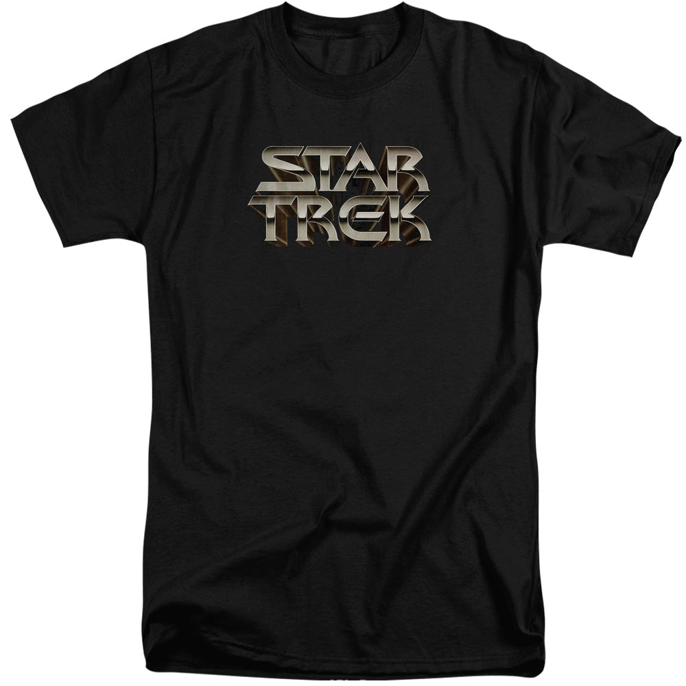 STAR TREK/FEEL THE STEEL - S/S ADULT TALL 18/1 - BLACK
