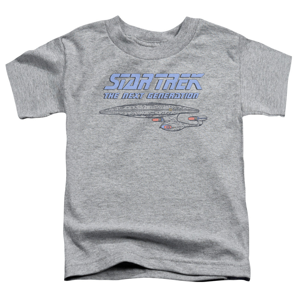 STAR TREK/DISTRESSED TNG - S/S TODDLER TEE - ATHLETIC HEATHER