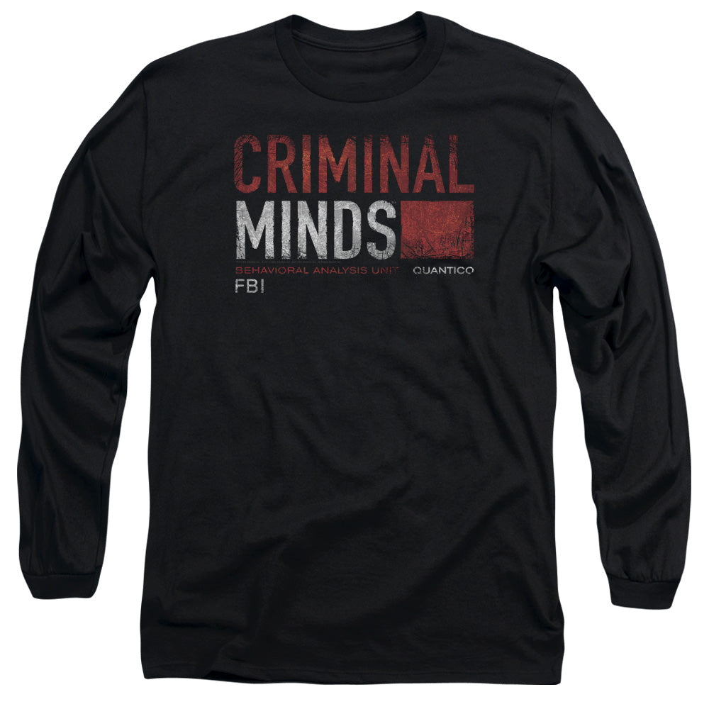 CRIMINAL MINDS/TITLE CARD - L/S ADULT 18/1 - BLACK