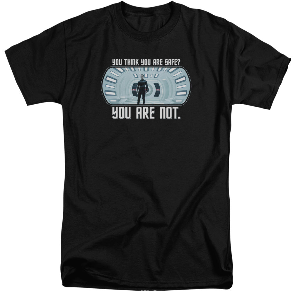 STAR TREK/NOT SAFE - S/S ADULT TALL 18/1 - BLACK