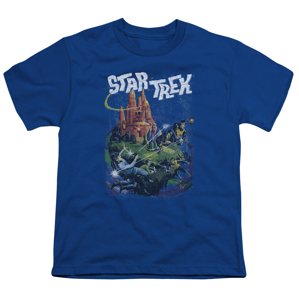STAR TREK/VULCAN BATTLE - S/S YOUTH 18/1 - ROYAL BLUE