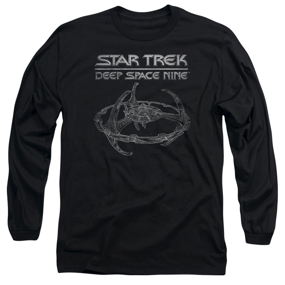 STAR TREK/DS9 STATION - L/S ADULT 18/1 - BLACK