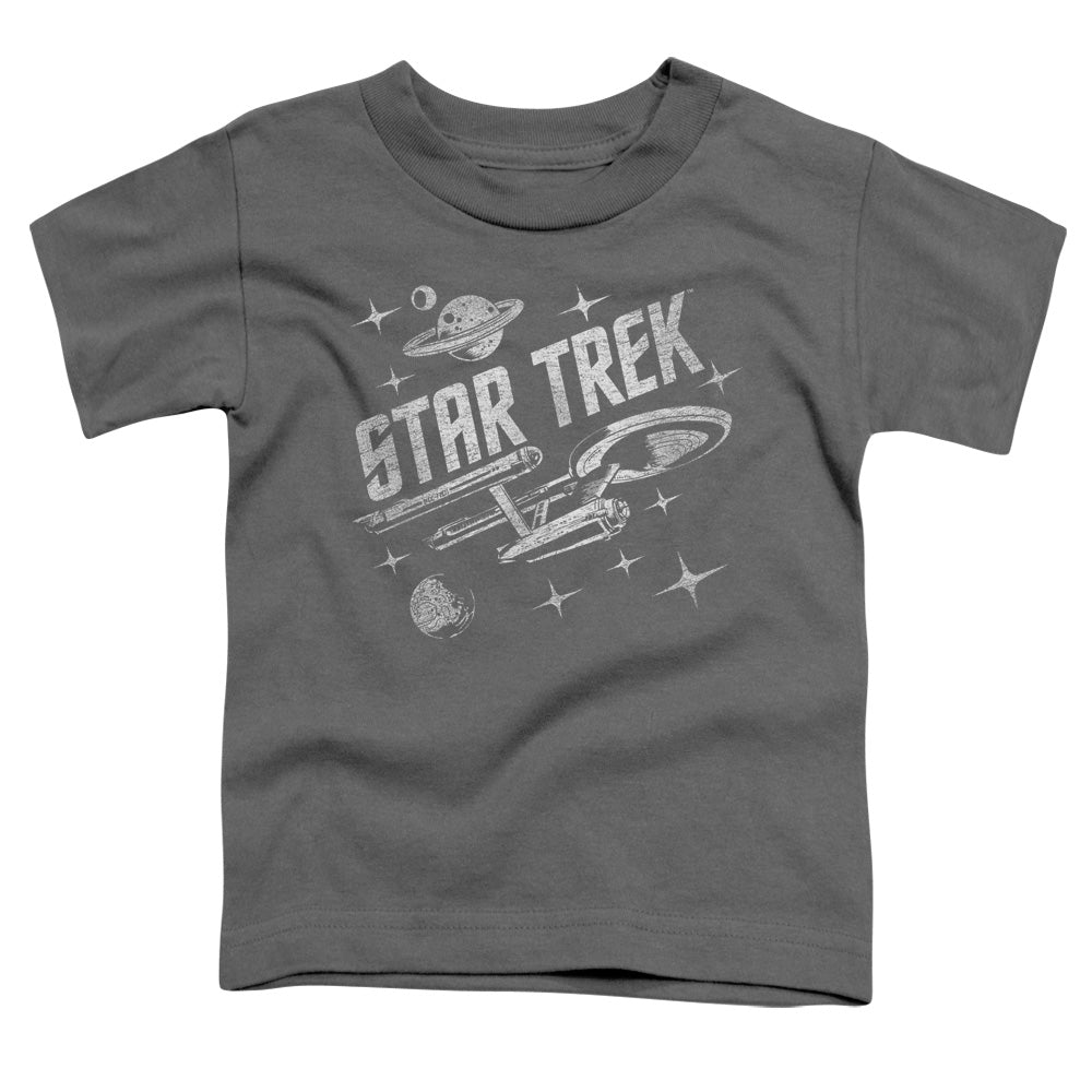 STAR TREK/THROUGH SPACE - S/S TODDLER TEE - CHARCOAL