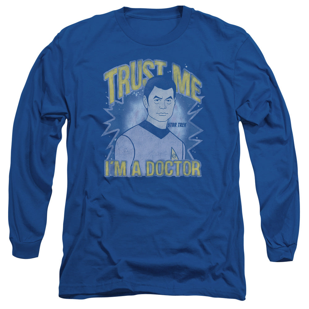 STAR TREK/DOCTOR -  L/S ADULT 18/1  - ROYAL BLUE