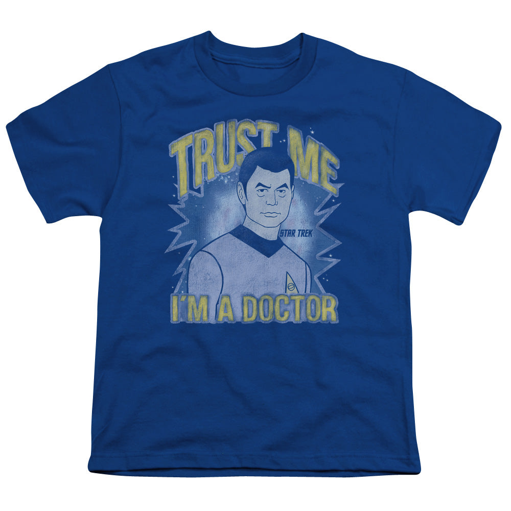STAR TREK/DOCTOR - S/S YOUTH 18/1 - ROYAL BLUE