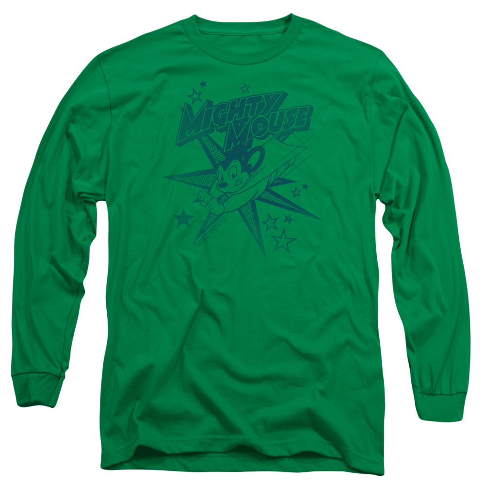MIGHTY MOUSE/MIGHTY MOUSE - L/S ADULT 18/1 - KELLY GREEN