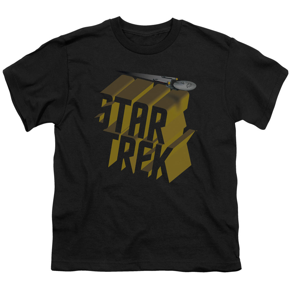 STAR TREK/3D LOGO - S/S YOUTH 18/1 - BLACK