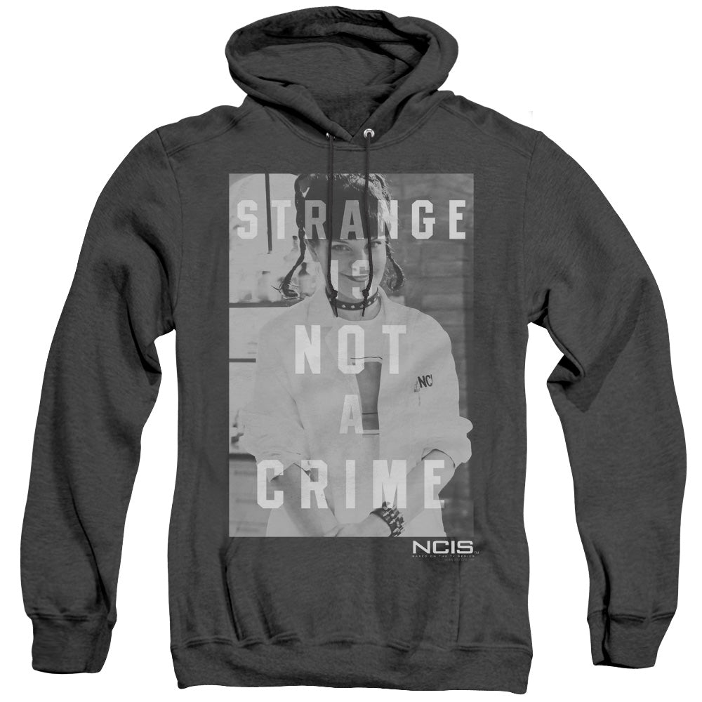 NCIS/STRANGE - ADULT HEATHER HOODIE - BLACK